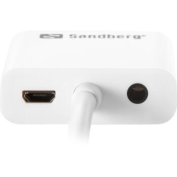 Sandberg HDMI в VGA+Audio конвертер 508-77, HDMI A тип мужской, VGA, 3,5 мм, RoHS (508-77)