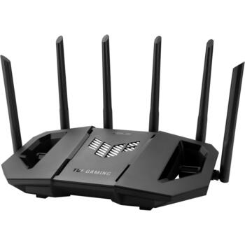 Asus беспроводной маршрутизатор TUF GAMING BE9400 9400 Мбит/с, три диапазона, 4 x 2.5G LAN, поддержка VPN, 6 антенн, черный (TUF GAMING BE9400 (TUF-BE9400))