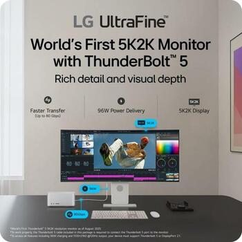 LG LCD монитор 40U990A-W 101,6 см 5120 x 2160 WUHD 5 мс 21:9 178° 178° 2 динамика VESA крепление (40U990A-W)