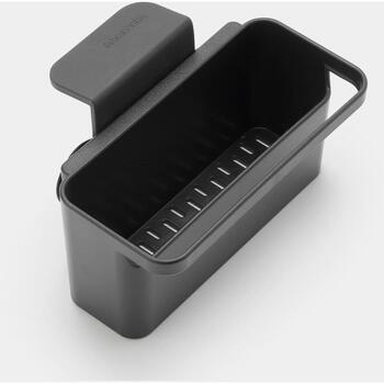 Brabantia virtuves piederumu organizators 302466, 12,8cm, 10,5cm, 17,1cm, tumši pelēks, piesūcekņi, mazgājams trauku mašīnā (302466)