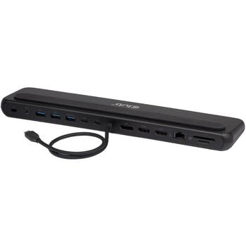 Club3D dokstacija CSV-2541 12-in-1, 2x HDMI, 1x DisplayPort, 3x USB Type-A, 1x USB Type-C, RJ45, karšu lasītājs, 3.5mm audio, 100W (CSV-2541)