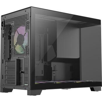 Gamemax korpuss NEX C33 BK, Micro ATX, 5 paplašināšanas sloti, 1x3.5