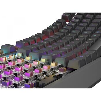Genesis Thor 230 TKL mehāniskā spēļu klaviatūra NKG-2079, USB-A, 1.6 m, RGB, 87 taustiņi, Outemu Brown, QWERTY US, Hot-Swap (NKG-2079)