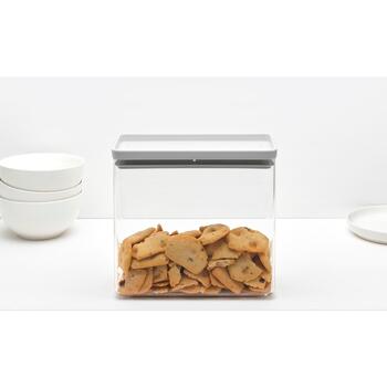 Brabantia Tasty+ 230622 pārtikas kārba, 3.5L, plastmasa, caurspīdīga, BPA nesaturoša, trauku mazgājamā mašīnā droša (230622)