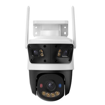 Imou IPC-S7UP-11M0WED Cruiser Triple 11 MP уличная Wi-Fi 6 IP-камера 3 объектива (2×3 MP фиксированные + 5 MP PT), 2880×1620/2304×1296, пан/наклон 0-355°/0-90°, цветное ночное видение до 30 м, двусторонний звук, AI-детекция (человек/транспорт), Dual Micro