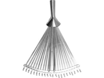 Flo Lapu grābeklis 99391, 46 cm, 22 zobi, metāls, vēdekļa tips, regulējams platums (99391)