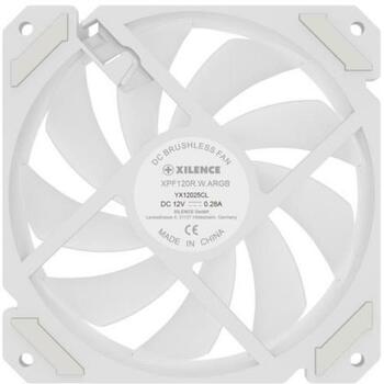 Xilence Datora korpuss ventilators XF066, 120mm, 600-1500RPM, 70CFM, 18-29dB, PWM, hidro gultņi, ARGB (XF066)