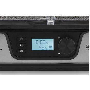 ETA Pārtikas žāvētājs ETA930190000 Secca Premium, 380 W, 8 paplātes, 35-75 °C, taimeris, LED displejs, ventilators, sudraba (ETA930190000)
