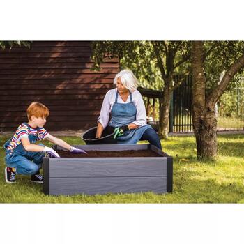 Keter Maple Square бордюр для клумбы 29209665939, 106x106x32см, серый, Evotech (29209665939)