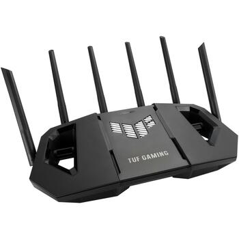 Asus беспроводной маршрутизатор TUF GAMING BE9400 9400 Мбит/с, три диапазона, 4 x 2.5G LAN, поддержка VPN, 6 антенн, черный (TUF GAMING BE9400 (TUF-BE9400))