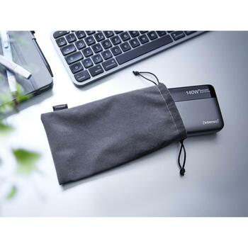Intenso Power Bank HE25000 25000 мАч, 140 Вт, 1 x USB Type-A, 2 x USB Type-C, быстрая зарядка, дисплей (7350060)