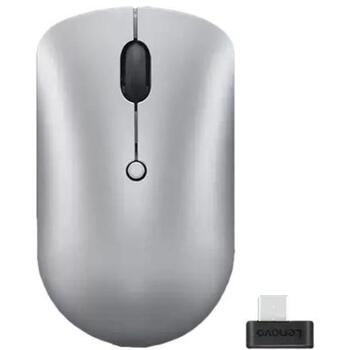 Lenovo Kompakta pele GY51D20869, 800/1600/2400 DPI, 2.4 GHz, sarkans optiskais sensors, 4 pogas (GY51D20869)