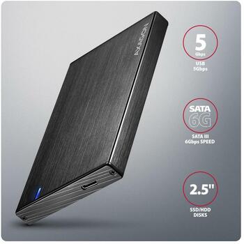 Axagon HDD корпус EE25-XA6C 2,5