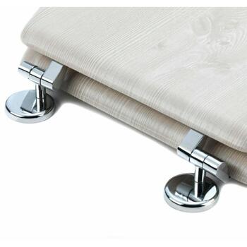Beldray Деревянное MDF сиденье для унитаза LA033710WOAKPFEU7, 42,80см, 6,00см, 36,00см, белый, дуб (LA033710WOAKPFEU7)
