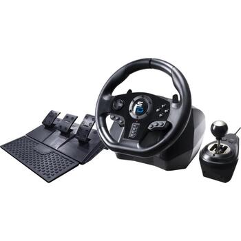 Subsonic Игровое рулевое колесо GS 850X Pro Sport SA5627-NG, 270 градусов, 28 см, 3 педали, PS4, XBOX ONE, X/S, вибрация, присоски (SA5627-NG)