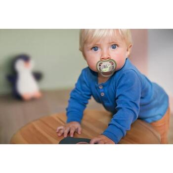 Philips Avent пустышка Ultra Air Deco SCF086/05, дизайн кит, 6-18M, 1 шт., силикон, ортодонтическая (SCF086/05)