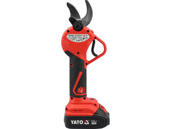 Yato садовые ножницы YT-828380, 18V, 30мм, 2000мАч, Li-Ion, 36Втч, 1ч, 5.5мм, SK5, бесщеточный, ЖК-дисплей, индикатор заряда (YT-828380)