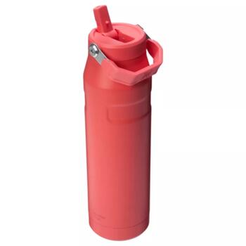 Stanley® Термобутылка с трубочкой The IceFlow Bottle Flip Straw 2.0 2812111080, 1,06л, кораллово-красно-оранжевый, холод до 15ч (2812111080)