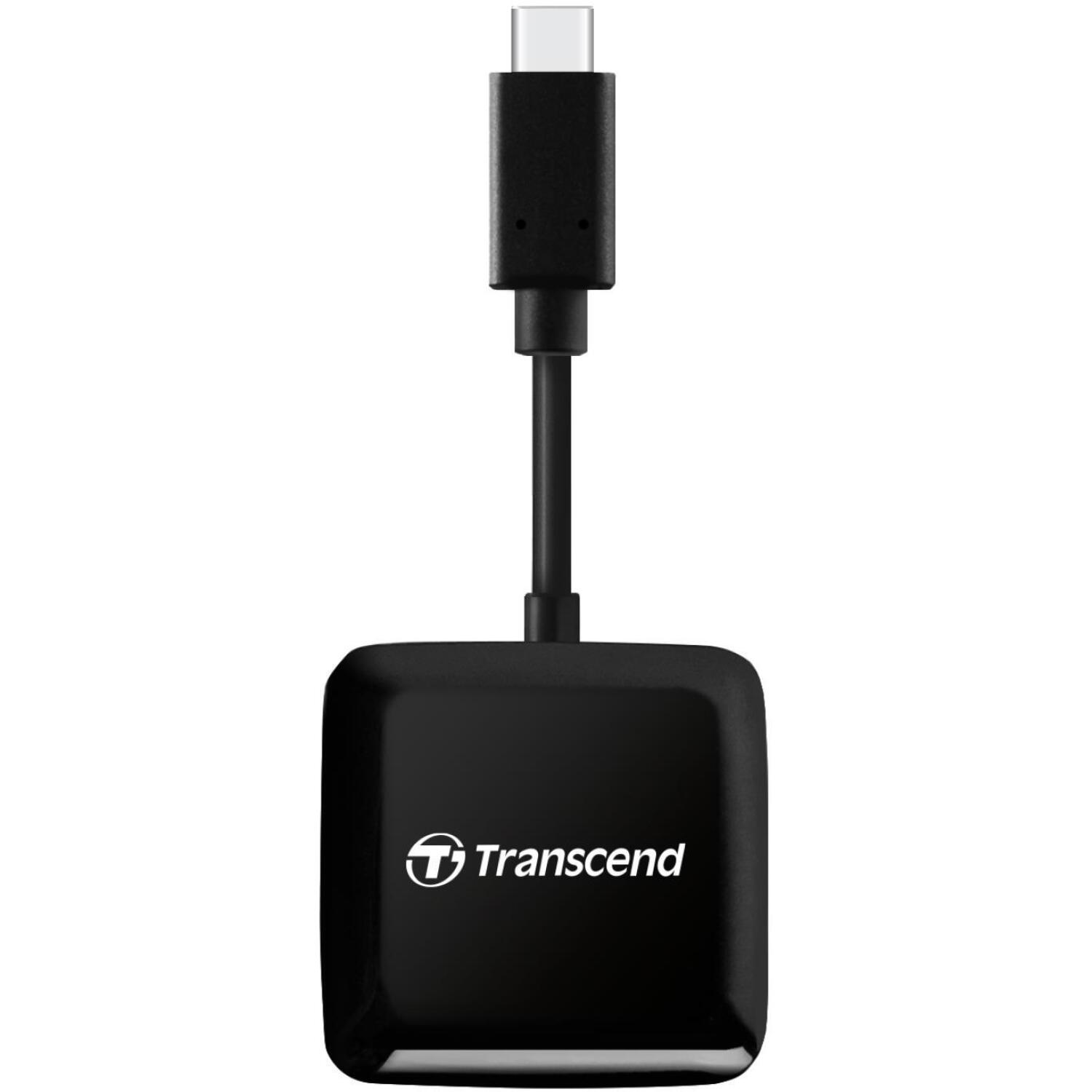 Transcend картридер TS-RDC3, USB 3.2 Gen 1 Type-C, microSDHC/microSDXC/SDHC/SDXC, черный, CE/FCC/BSMI/KC/RCM/EAC (TS-RDC3)