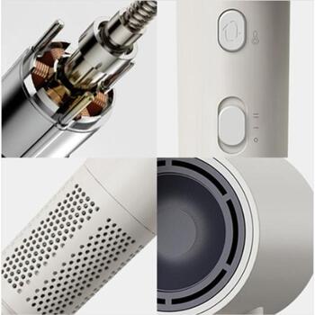 Lovio фен LVHD001BE, 1600W, 2 скорости, 4 температурных режима, 1 насадка, 1.8м шнур, автоматическое отключение, ионизатор (LVHD001BE)