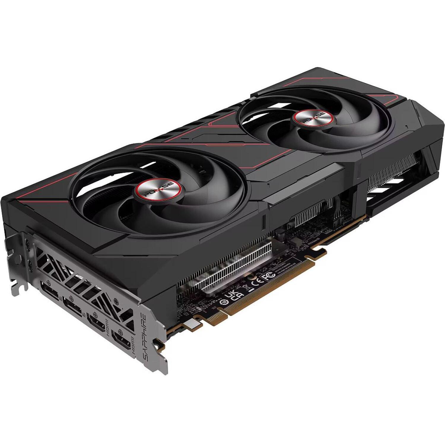 Sapphire PULSE RX 9070 GRE GAM. OC 12GB videokarte, 11354-01-20G, 12GB GDDR6, 192bit, 18Gbit/s, 2xHDMI, 2xDP, PCIe x16 5.0 (11354-01-20G)