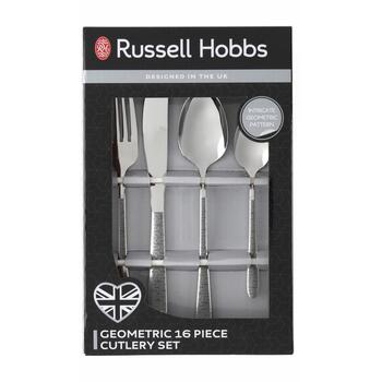 Russell Hobbs Набор столовых приборов BW04303EU7, 24 шт., Серебристый, Нержавеющая сталь, 6 ножей, 6 вилок, 6 десертных ложек (BW04303EU7)
