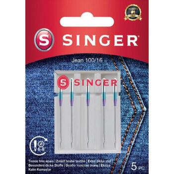 Singer Šujmašīnas adata 250053602, 100/16, 5 gab., 10mm, 60mm, 90mm, 4g (250053602)