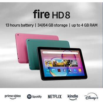 Amazon Fire HD8 Tablet (2024) 3GB/32GB Black (B0CVDJ26VQ)