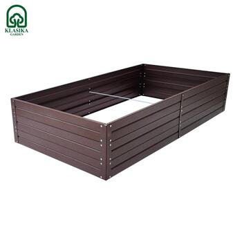 Повышенная грядка KLASIKA GARDEN 1500x750x300мм серый RAL8017 3075150R (3075150R)