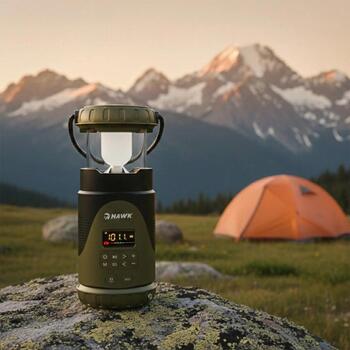 Hawk Портативное ручное радио HWRDI430GN, FM/AM, Bluetooth, Функция внешнего аккумулятора, Фонарь, SOS, 10W (HWRDI430GN)