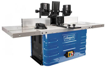 Frēzēšanas mašīna HF60, Scheppach, 5902106901, 1500 W, 0 - 40 mm vārpstas augstums, 610 x 360 mm galda izmērs, 11.500 - 24.000 apgr./min ātrums (5902106901)