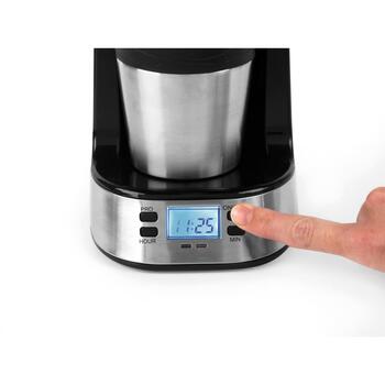 Salter Кофеварка EK2732FVDE, 750W, нержавеющая сталь, цифровая, моемый фильтр, молотый кофе/капсулы (EK2732FVDE)