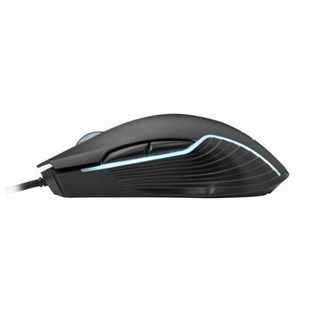 White Shark Игровая мышь AZARAH, 7200 DPI, 7 кнопок, 1.8 м, RGB подсветка, черная (AZARAH)