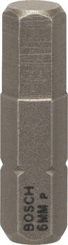 Skrūvgrieža uzgaļi Extra Hard, S2 tērauds, HEX6, 25mm, 3gab, 2607001728, BOSCH (2607001728)