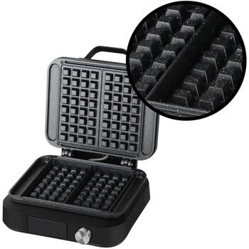 Lovio Vafeļu panna LVWF002BK, 1500W, 2 vafeles, 6 pakāpju regulēšana, skaņas paziņojumi, neslīdošas kājiņas (LVWF002BK)