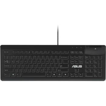 Asus клавиатура KU100 90XB05E0-BKB050 черная, USB, 2 м, 1 шт., 10 миллионов нажатий, прямой разъем, EST (90XB05E0-BKB050)