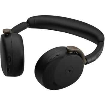 Jabra гарнитура Evolve3 65 Flex MS 36699-999-999, USB-A, Bluetooth 5.3, 80 ч, 20-20000 Гц, 6 микрофонов, ANC, Microsoft Teams (36699-999-999)