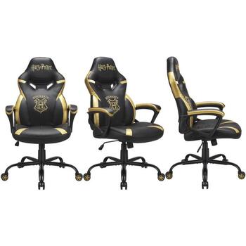 Subsonic Игровое кресло SA5573-H5, 64см, 110-120см, черный, золотой, 100кг, регулируемая высота, с подлокотниками (SA5573-H5)