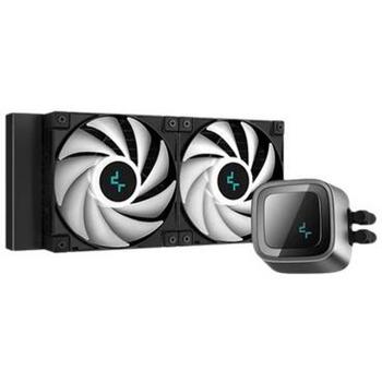 Deepcool CPU šķidruma dzesētājs LS520 A-RGB R-LS520-BKAMNT-G-1, 240 mm, 85,85 cfm, 500-2250 apgr./min, 2 ventilatori (R-LS520-BKAMNT-G-1)