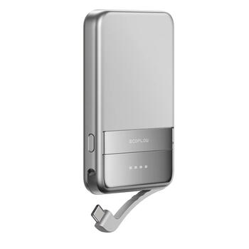 EcoFlow Rapid 5016801015 внешний аккумулятор 5000mAh 30W USB-C магнитная беспроводная зарядка Серебристый (5016801015)