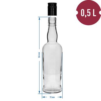 Browin Kapteiņa pudele 631532, 500 ml, ar vāku, stikls, infūzijām (631532)