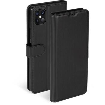 Krusell PhoneWallet Telefona vāciņš 62169, melna krāsa, Eco āda, 3 karšu slots, rēķinu kabata, izgriezums kamerai (62169)