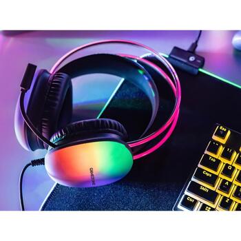 Tracer Наушники TRASLU47524, 110dB, 32Ω, 2m, 20Hz-20KHz, RGB подсветка, плетеный кабель, гибкая дужка (TRASLU47524)