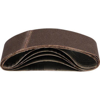 Yato Slīpēšanas lente YT-83223, 75x457 mm, P80, 5 gab., alumīnija oksīds, auduma pamatne, sintētiskā sveķu saite, metālam, kokam (YT-83223)
