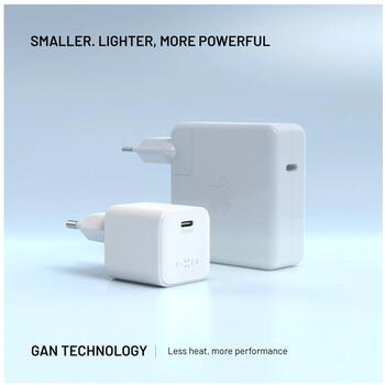 Fixed Mini GaN power adapter with USB-C output and PD support, 65W (FIXCG65M-C-WH)