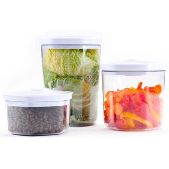 Gastroback вакуумных контейнеров набор 46110, 3 шт., 2л, 1.4л, 0.7л, прозрачный, пластик, герметичное хранение (46110)