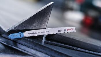 3 figūrzāģa asmeņi T 123 X (Progressor), Figūrzāģiem PRO METAL THICK AND THIN T123XF FIGŪRZĀĢA ASMENS, 2608638472, BOSCH (2608638472)