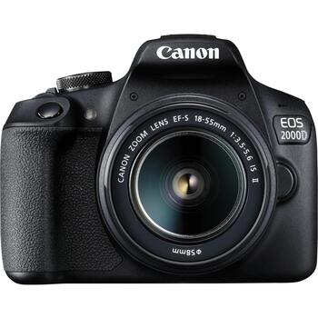 Canon комплект зеркальной камеры 2000D 2728C003, 24.1 МП, ISO 12800, 3.0