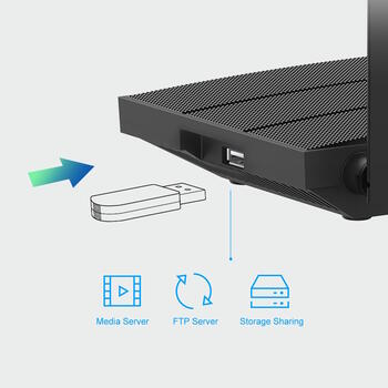 TP-Link Archer C6U беспроводной маршрутизатор Wi-Fi 5 AC1167 Dual-Band USB 2.0 MU-MIMO 1× WAN 4× LAN Gigabit 4× антенны Чёрный (ARCHERC6U)