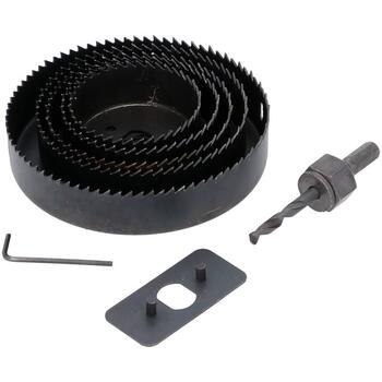 Kroņurbis kokam 64-127mm (8gab.) 02-13-0615 FASTER TOOLS (02-13-0615)